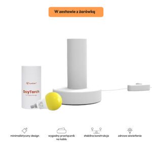 Lampka Nova White z żarówką DayTorch